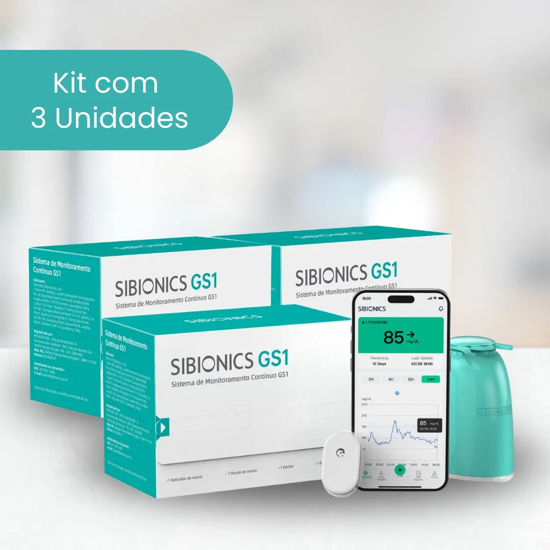 SIBIONICS CGM GS1 - Sistema de monitoramento contínuo de glicose 2