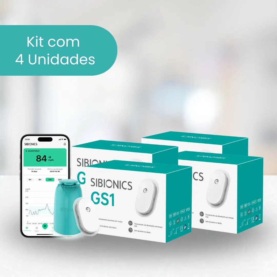 SIBIONICS CGM GS1 - Sistema de monitoramento contínuo de glicose 4