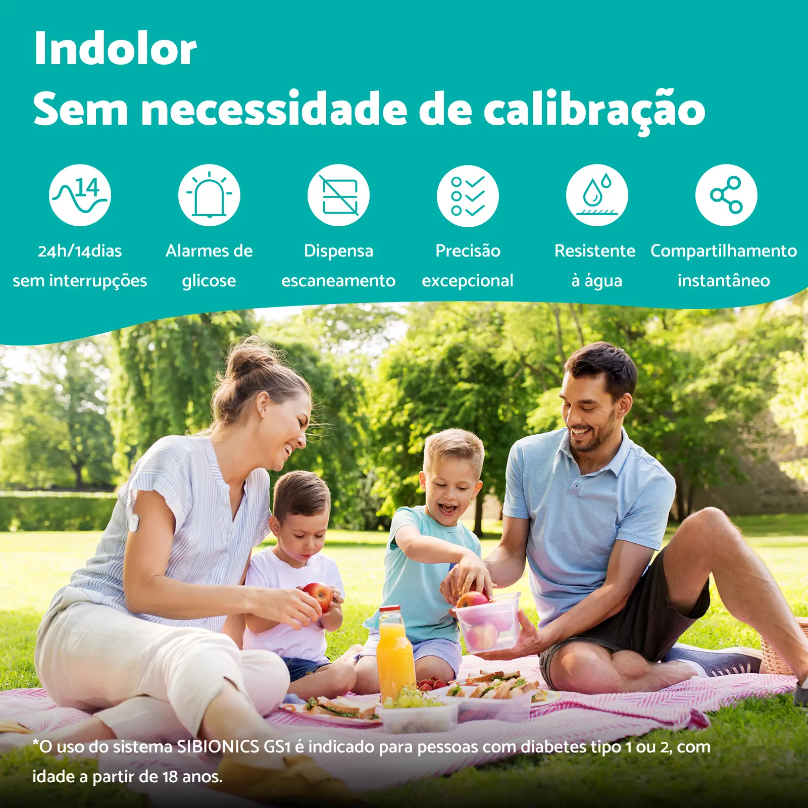 SIBIONICS CGM GS1 - Sistema de monitoramento contínuo de glicose 10