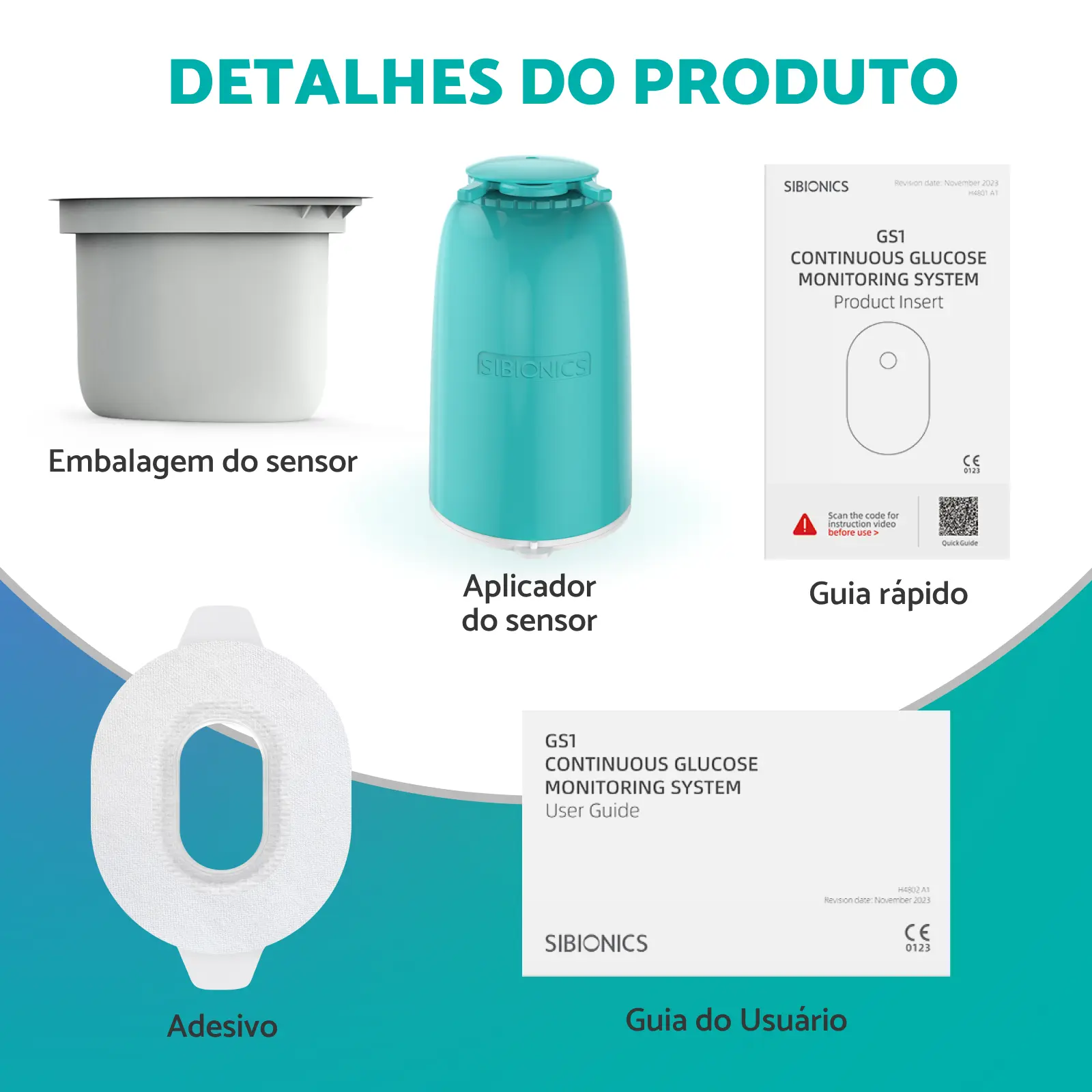 SIBIONICS CGM GS1 - Sistema de monitoramento contínuo de glicose 12